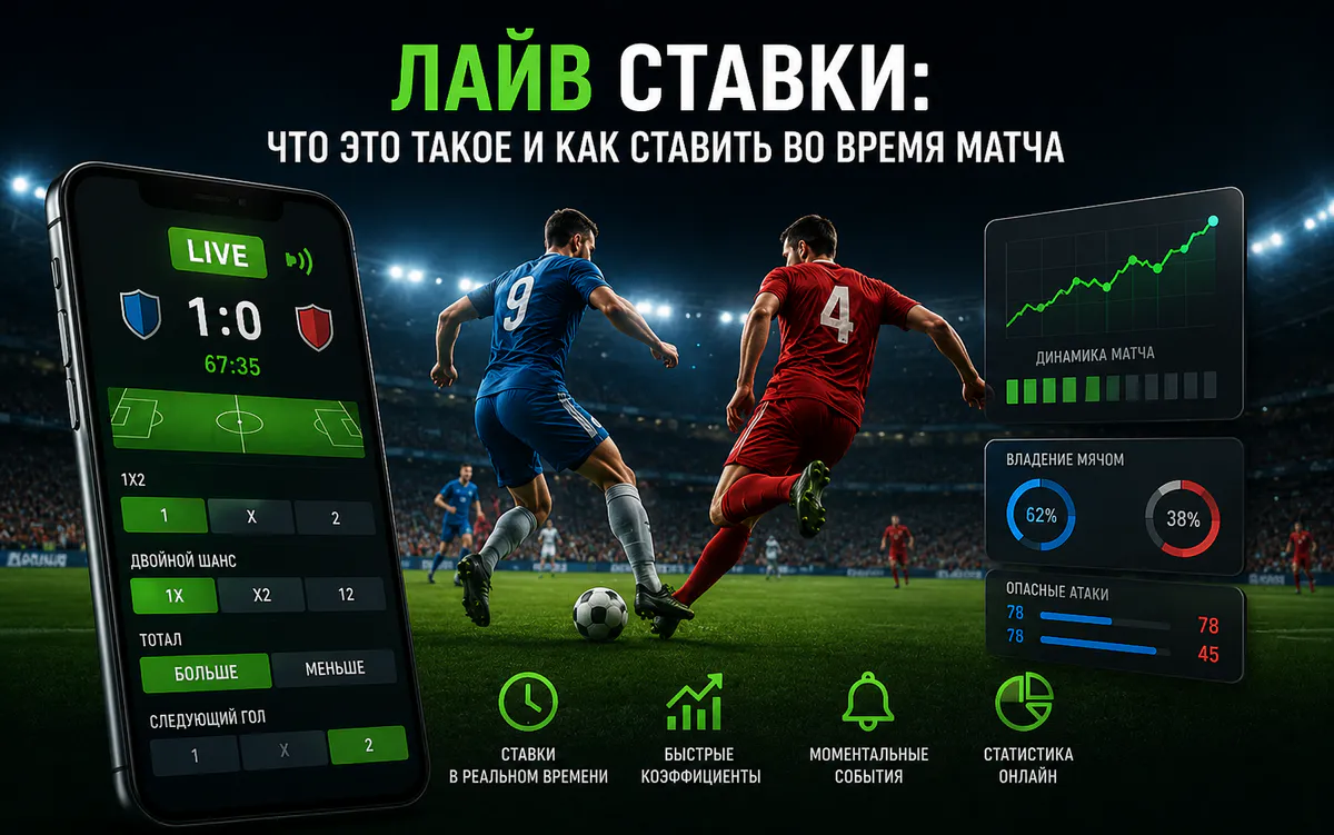 Лайв ставки: что это такое и как ставить во время матча