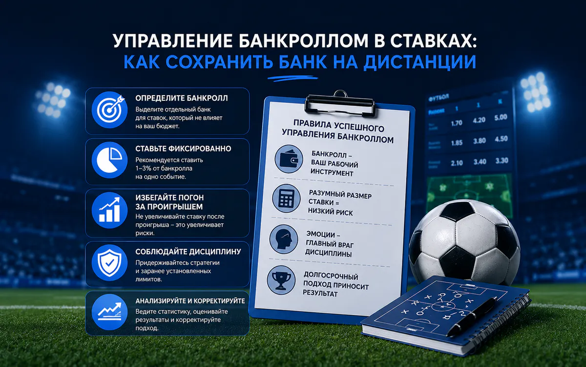 Управление банкроллом в ставках: правила, стратегии и ошибки