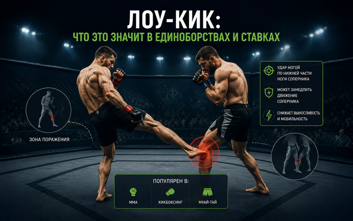 Лоу-кик: что это значит в единоборствах и ставках