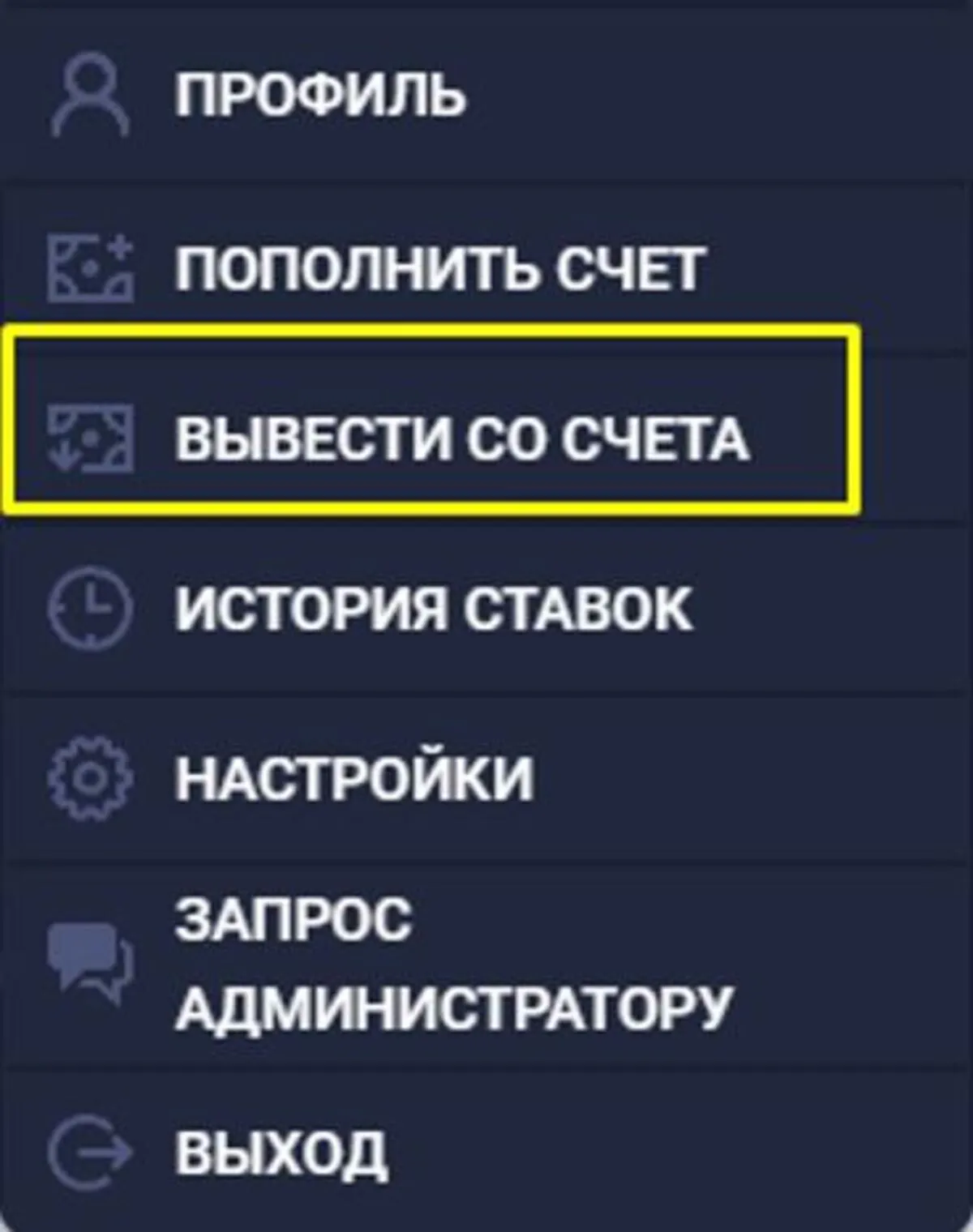 Вывод средств