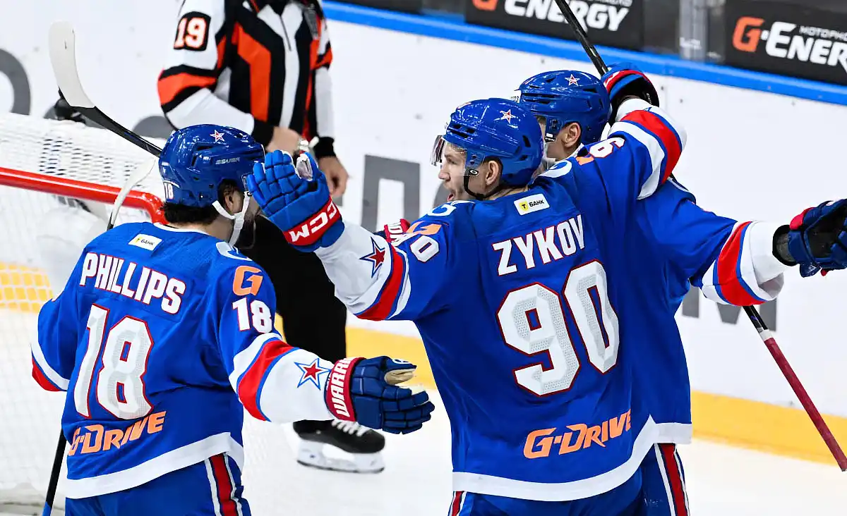 Хоккеисты ХК СКА