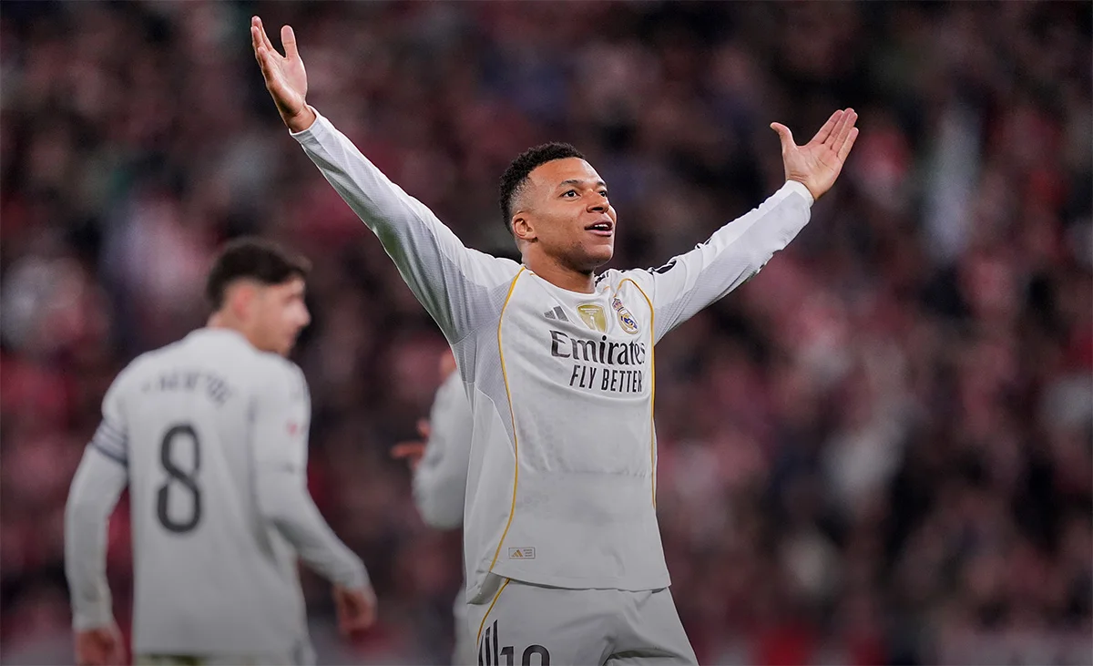 Килиан Мбаппе в матче "Реала"