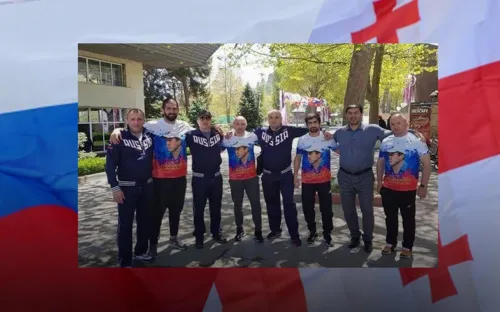 Грузинские спортсмены сделали фото с флагом России. Пришлось оправдываться перед страной